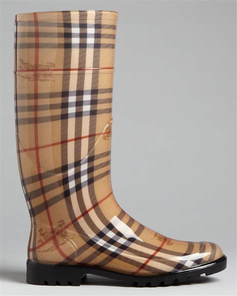 burberry haymarket rain boots.